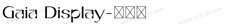Gaia Display字体转换